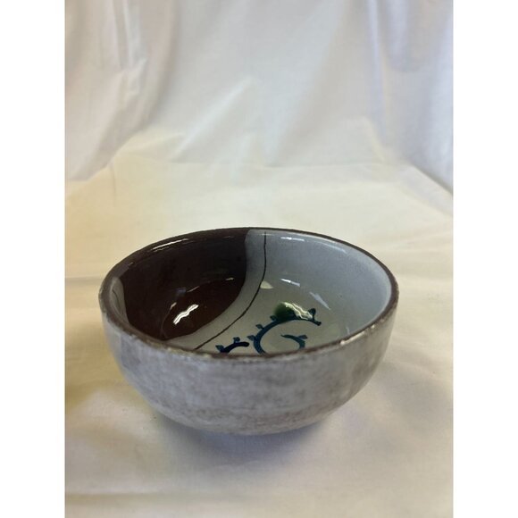 Handcrafted Ceramic Japanese Tea Bowl With Abstract Design & Glossy Finish - 4.5 - Picture 1 of 2